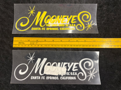 Mooneyes Script Die Cut Decal