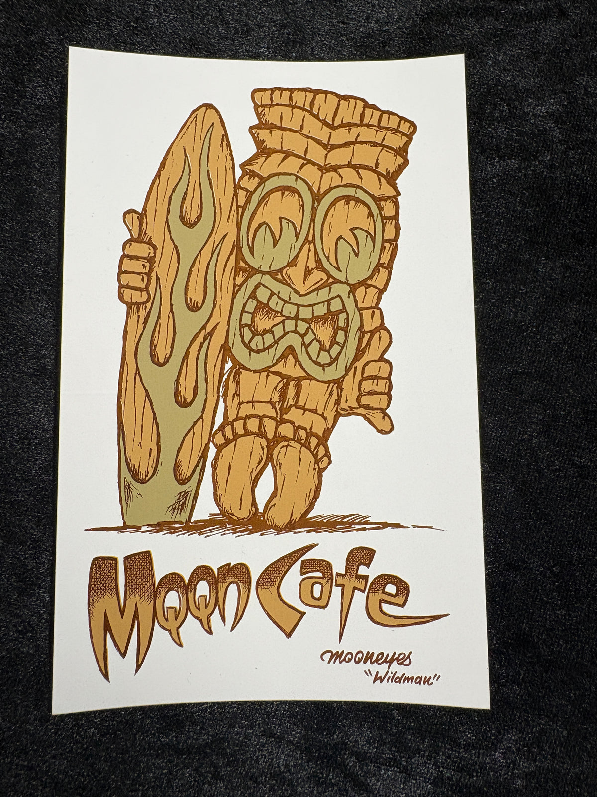 MOON Cafe Tiki Sticker