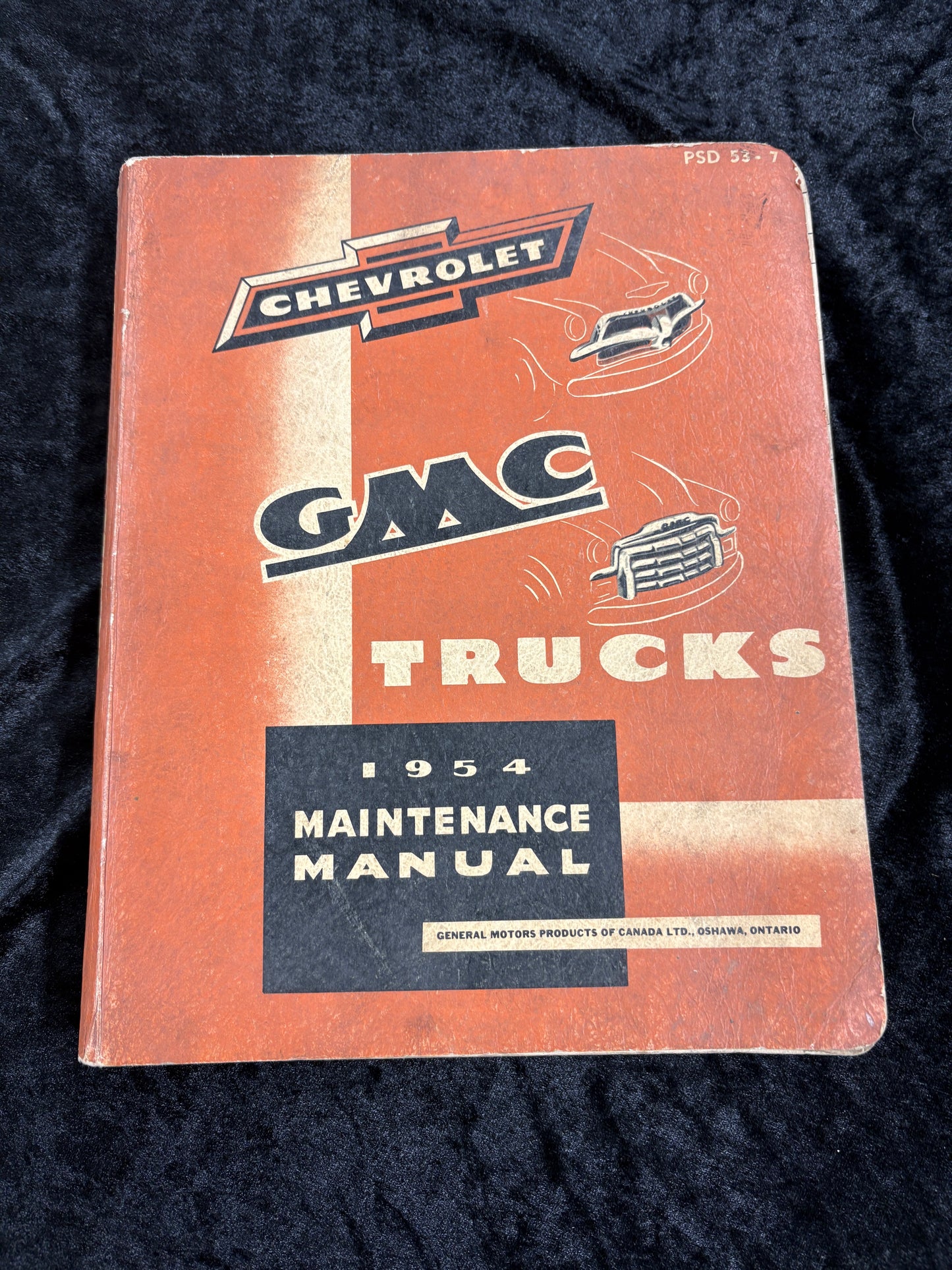 1954 CHEV, GMC lite/med/hvy TRUCKS(GM CANADA) SHOP MANUAL