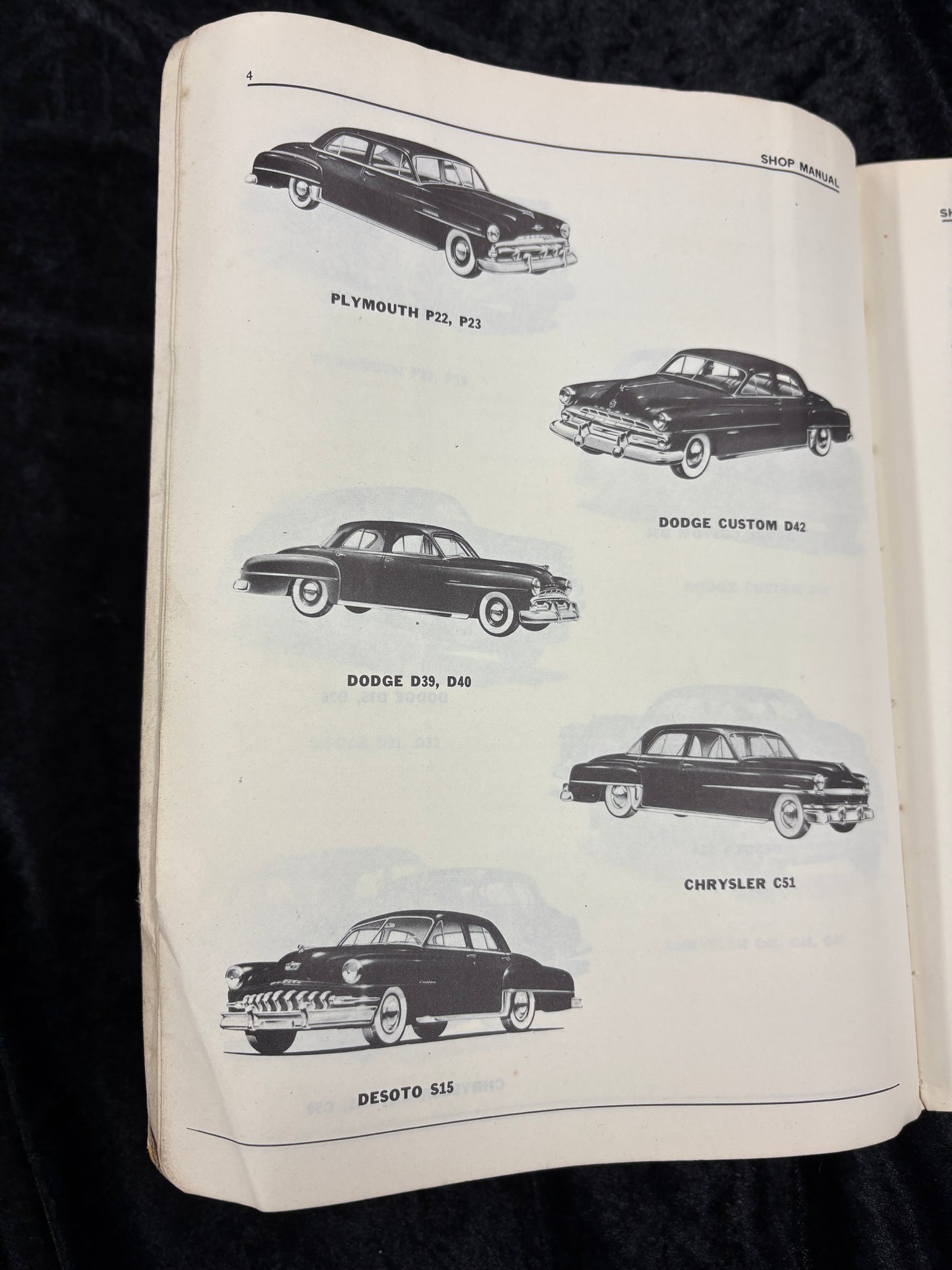 1949-1952 CANADIAN Plymouth Dodge Chrysler DeSoto Repair Shop Manual Orig.