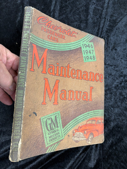 1946 1947 1948 Chevrolet Passenger Cars Maintenance Manual