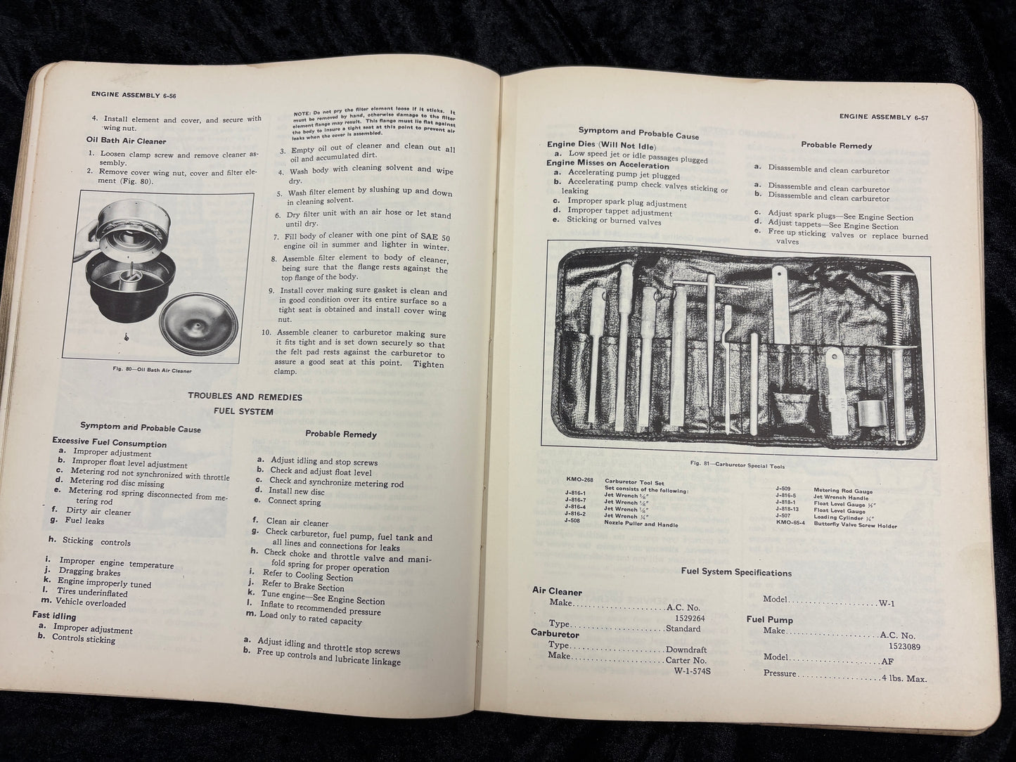 1946 1947 1948 Chevrolet Passenger Cars Maintenance Manual