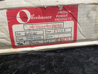Offenhauser 3-Deuce Intake Manifold 1961-64 Pontiac V8