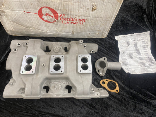 Offenhauser 3-Deuce Intake Manifold 1961-64 Pontiac V8