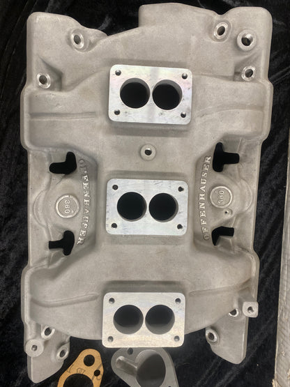 Offenhauser 3-Deuce Intake Manifold 1961-64 Pontiac V8
