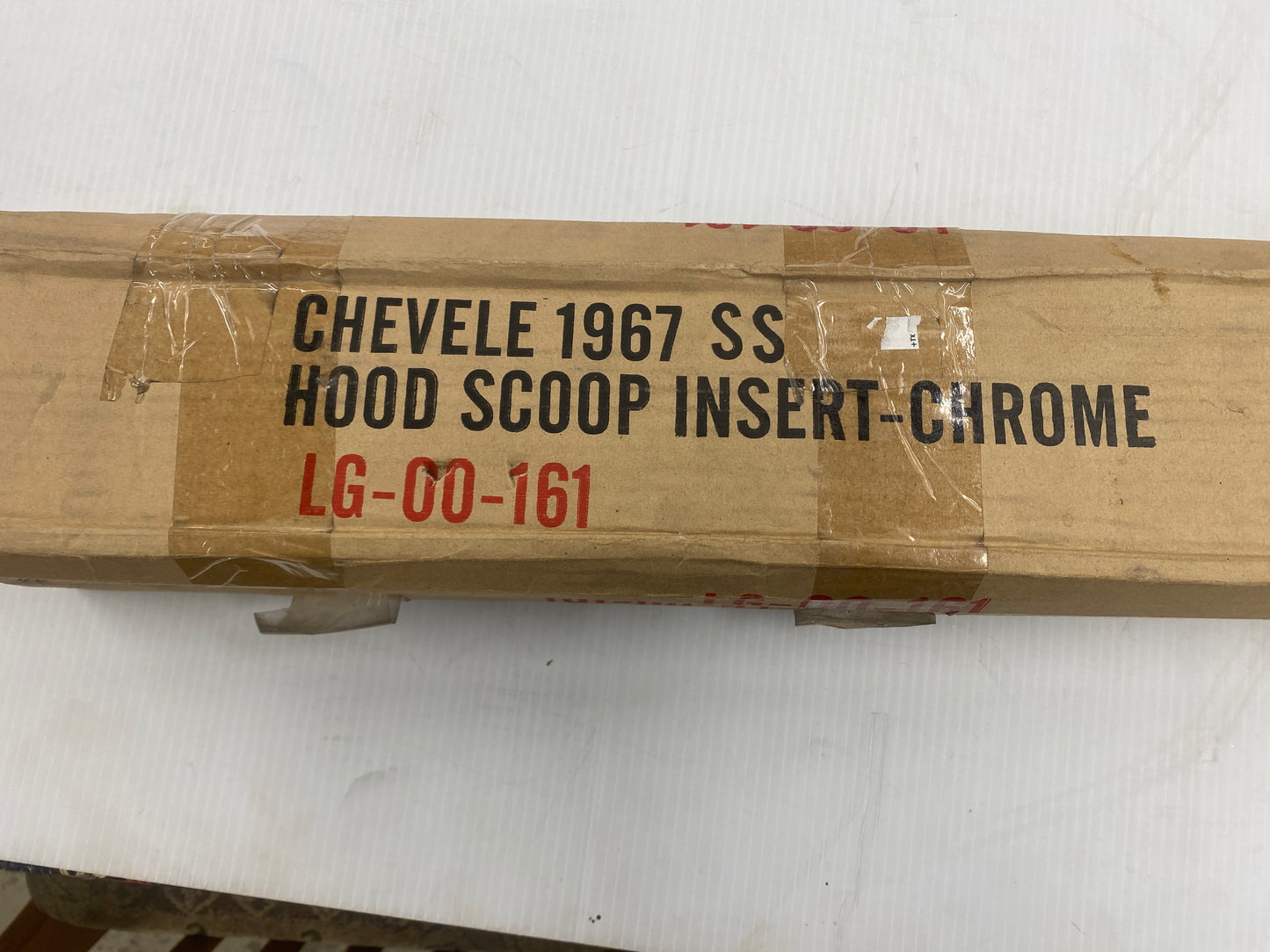 1967 CHEVELE HOOD SCOOP CHROME INSERTS  N.O.S.