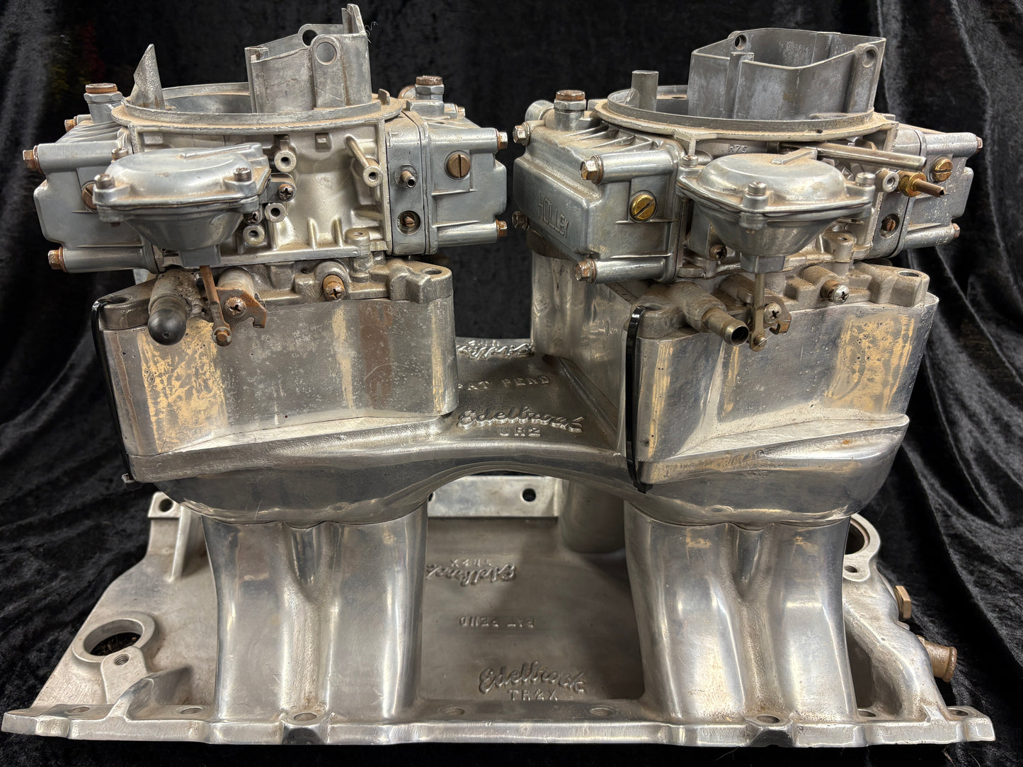 BBC EDLEBROCK 1970'S TUNNEL RAM DUAL QUAD (USED CONDITION)