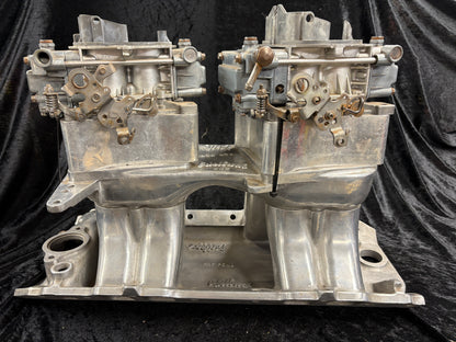 BBC EDLEBROCK 1970'S TUNNEL RAM DUAL QUAD (USED CONDITION)
