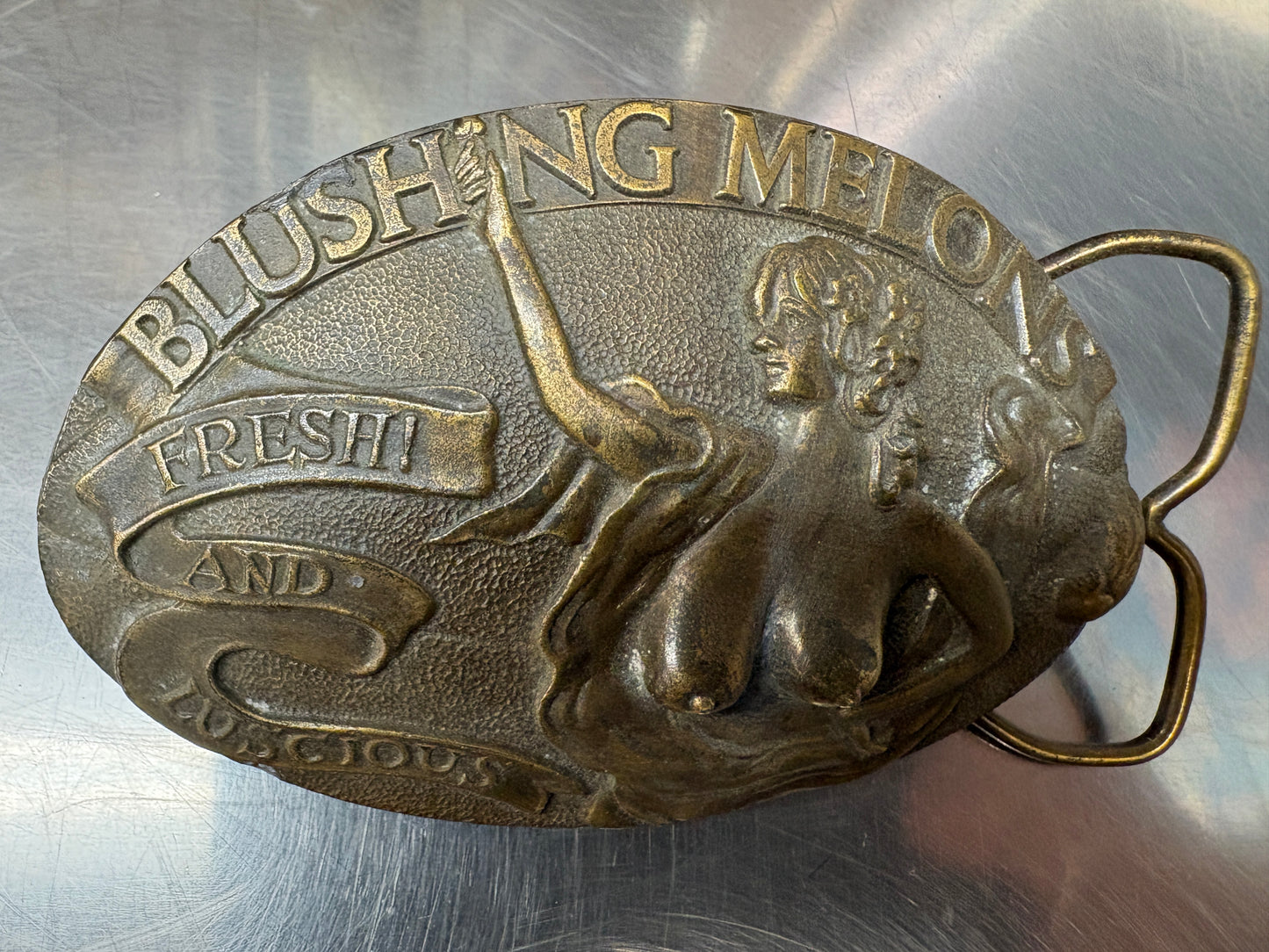 Blushing Melons Belt Buckle