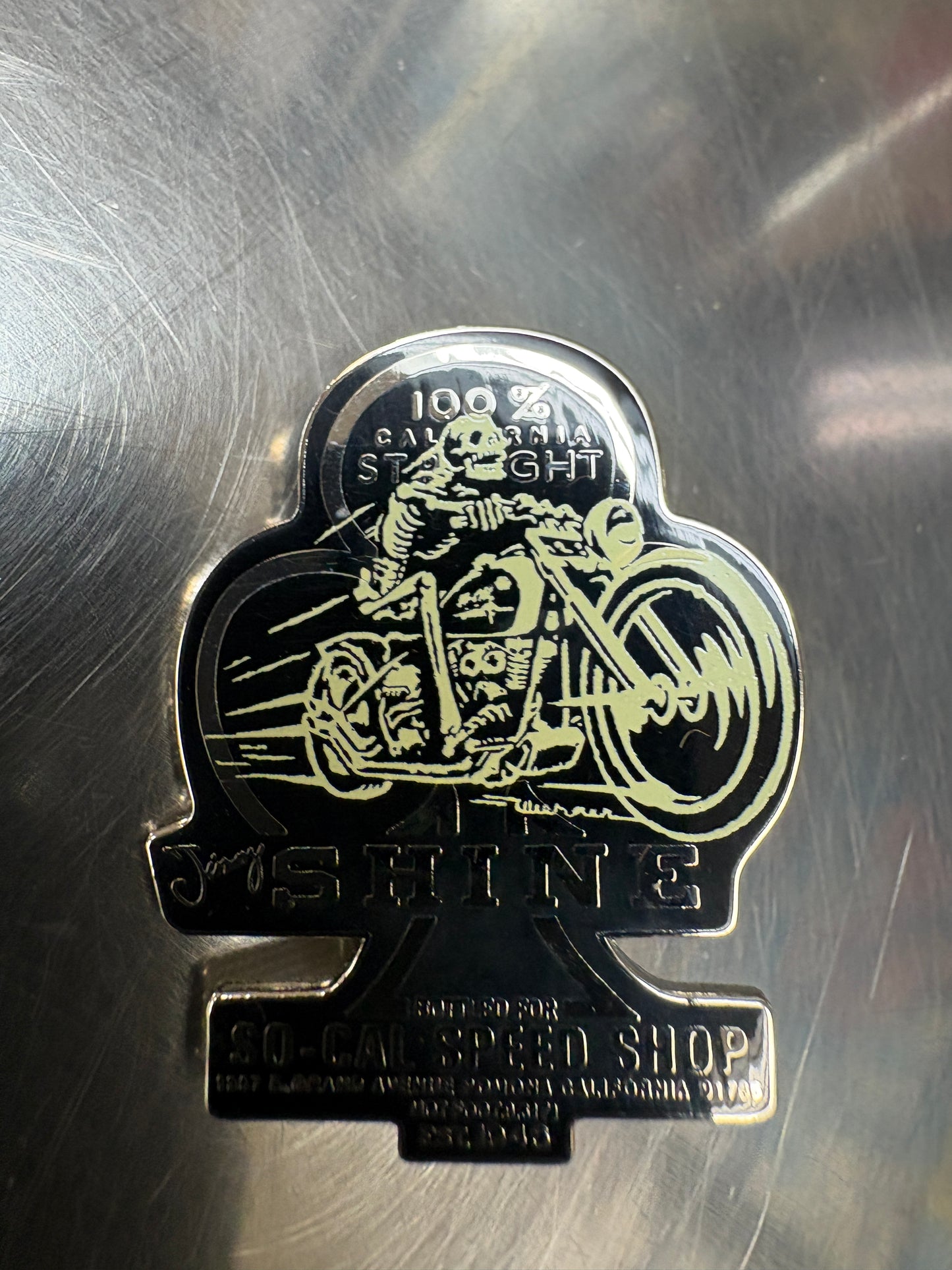 Jimmy Shine Skeleton Pin
