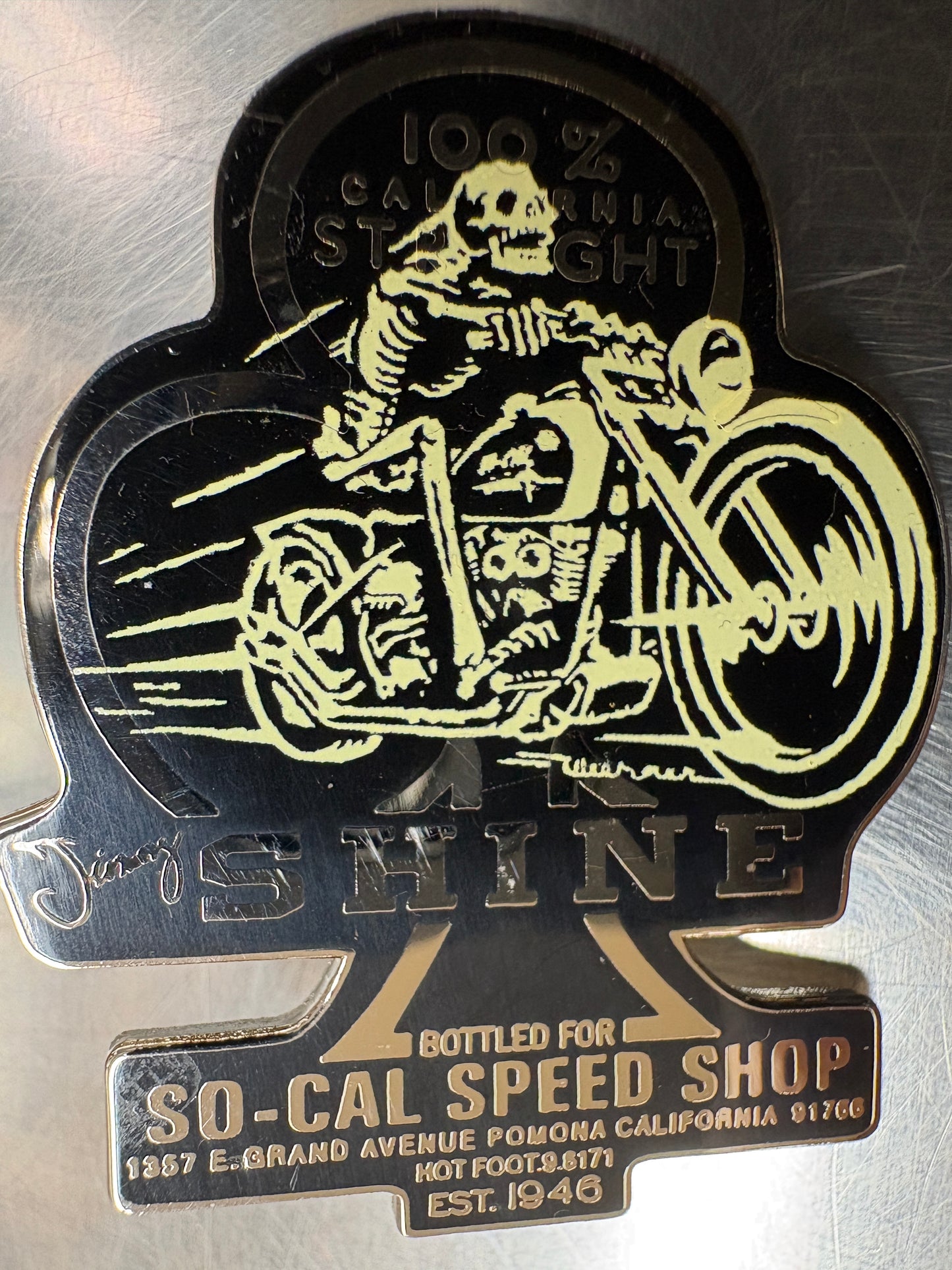 Jimmy Shine Skeleton Pin