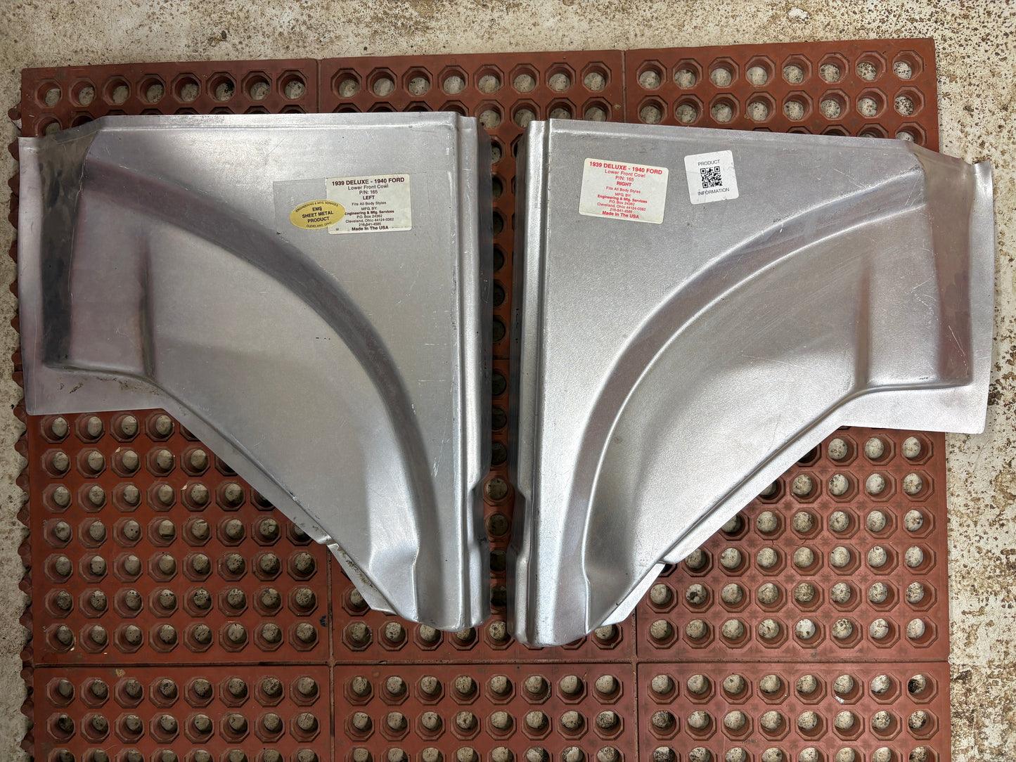 1939-40 Ford Lower Cowl Patch Panels L & R
