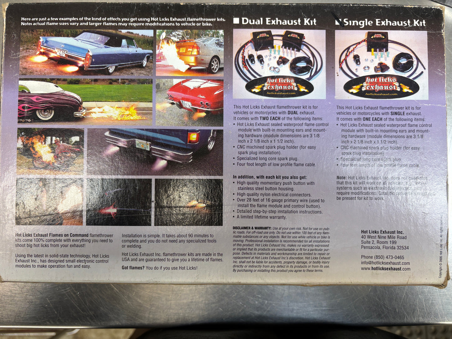 Hot Licks Flame Thrower Kit   Single Exhaust Kit