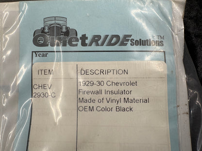 1929-1930 Chevrolet Firewall Insulator by QuietRide Solutions - Heat & Sound Barrier Pad