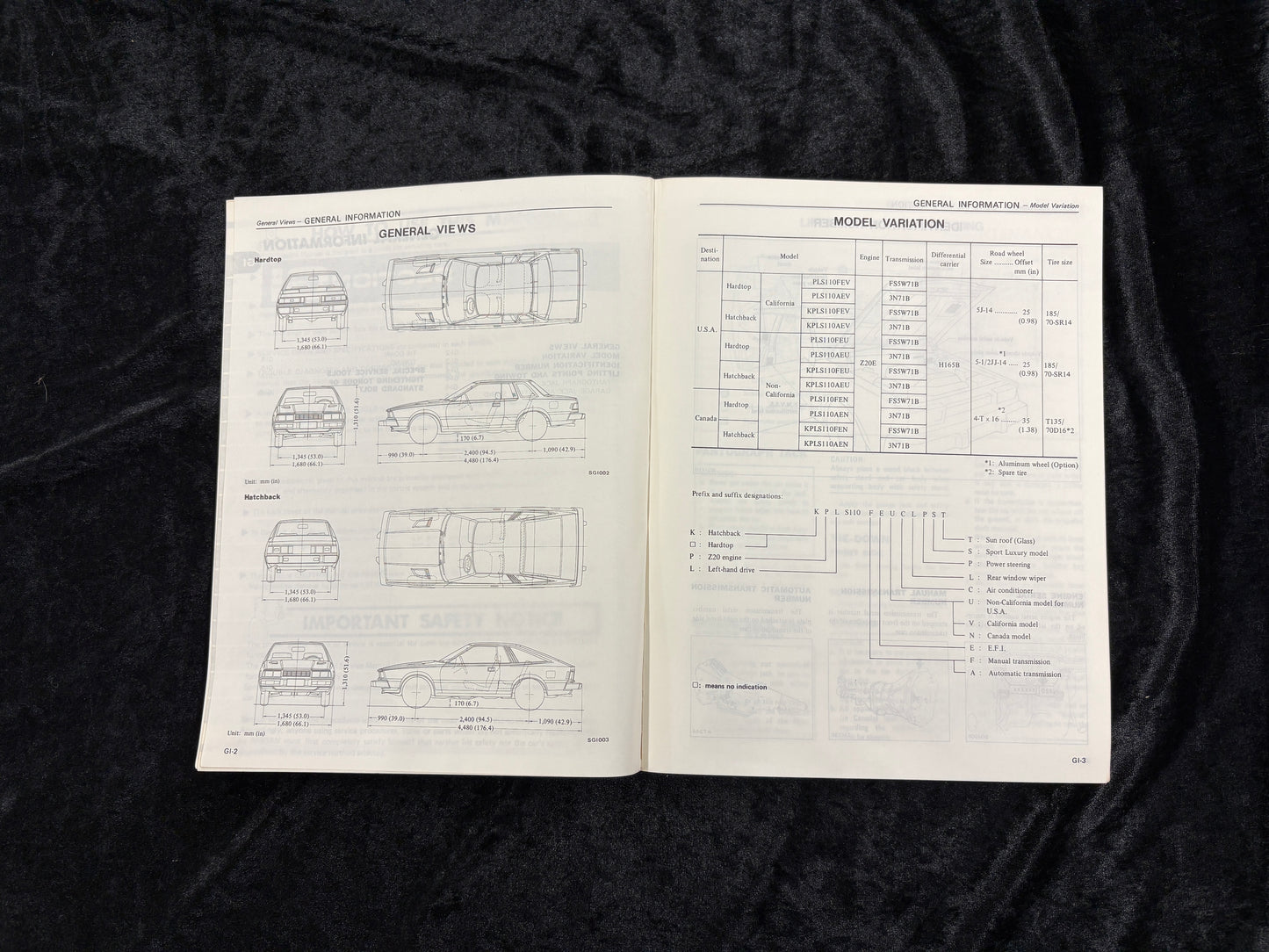 1981 Datsun 200 SX  Service Manual