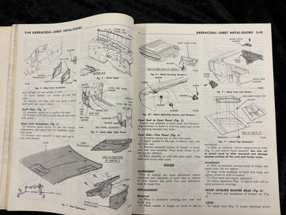 1972 Plymouth Chrysler Imperial Body & Chassis Service Manuals