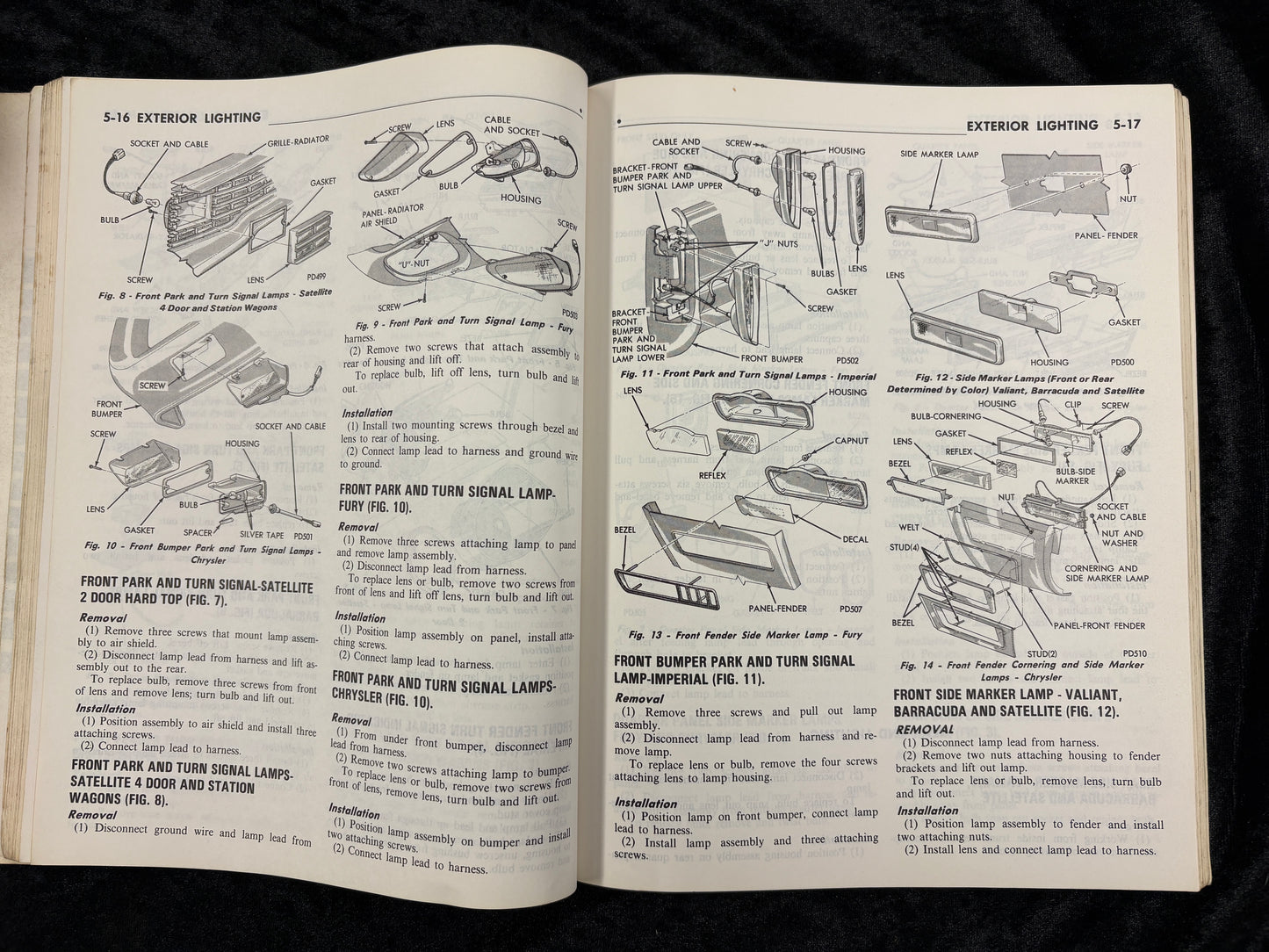 1972 Plymouth Chrysler Imperial Body & Chassis Service Manuals