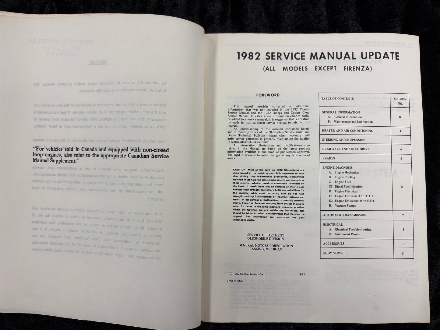 1985 Oldsmobile Service, Electrical 3 Book set