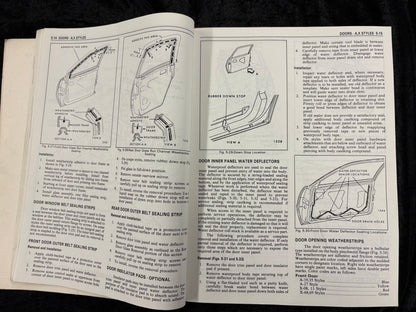 1985 Body by Fisher Service Manual A - X J AND N Styles