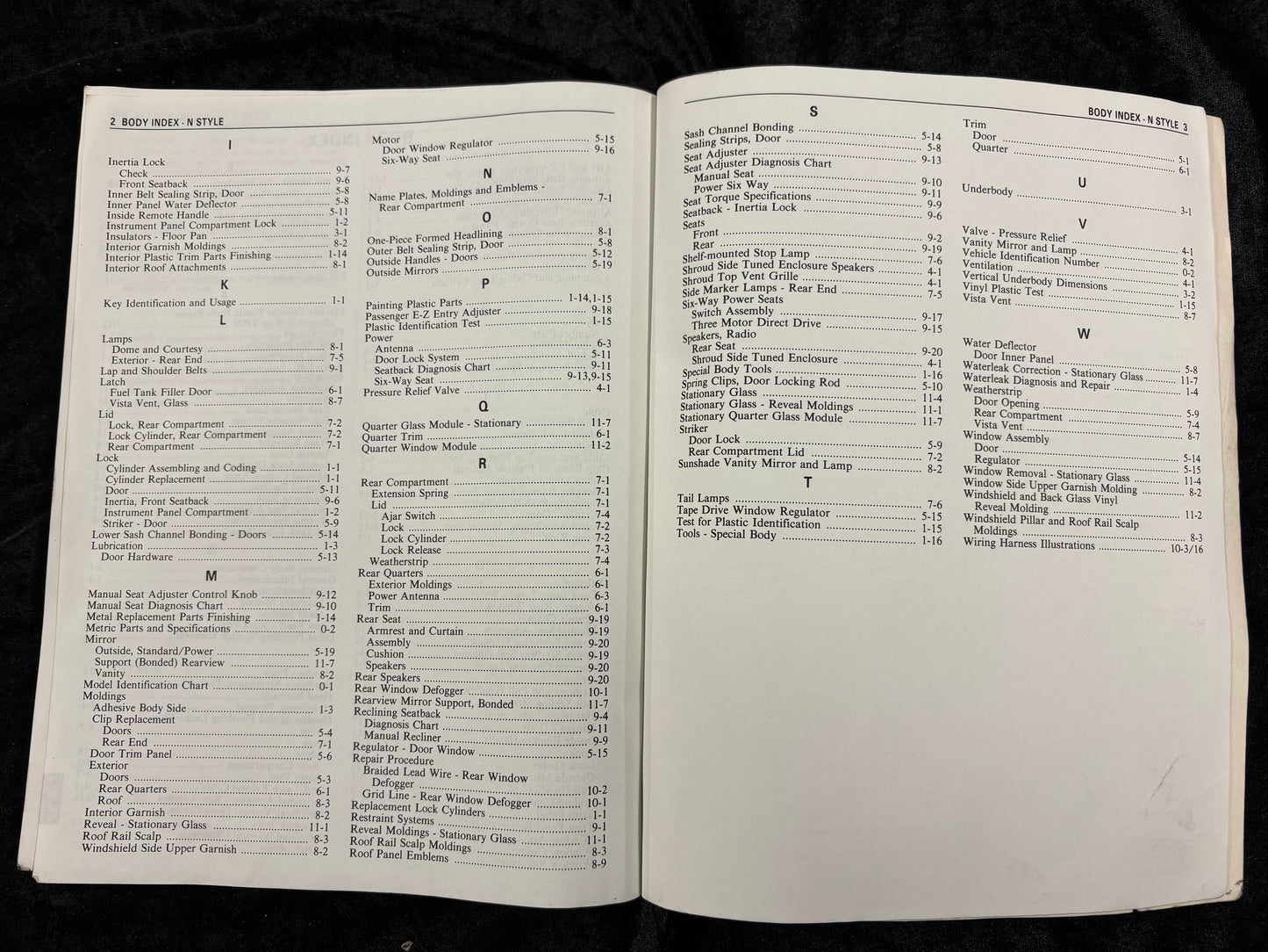 1985 Body by Fisher Service Manual A - X J AND N Styles