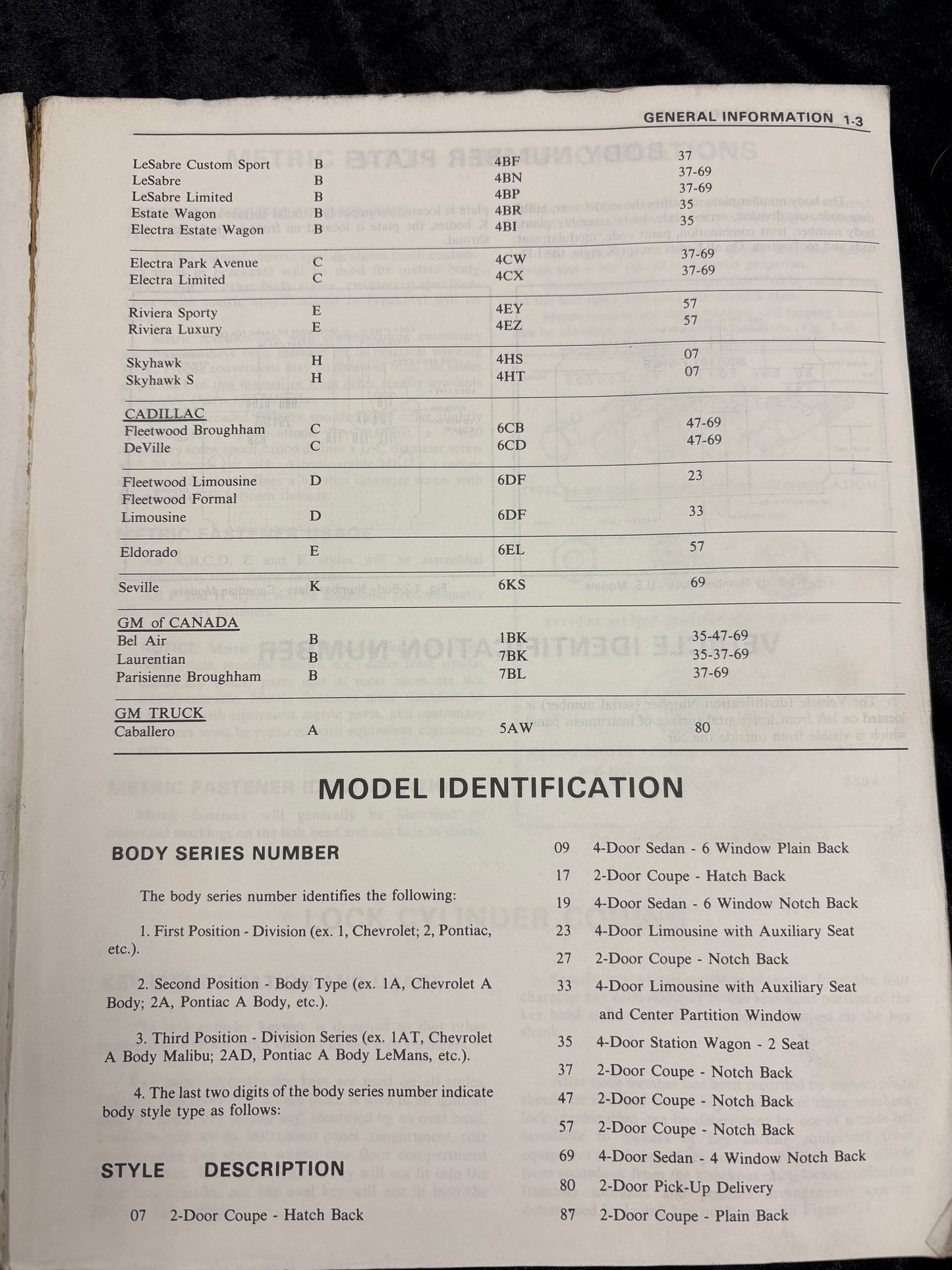 1980 Fisher Body Manual