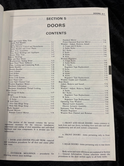 1980 Fisher Body Manual