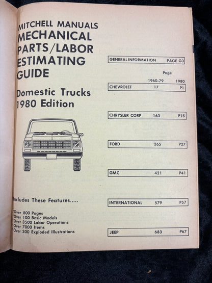 Mitchell Truck 1980 edition