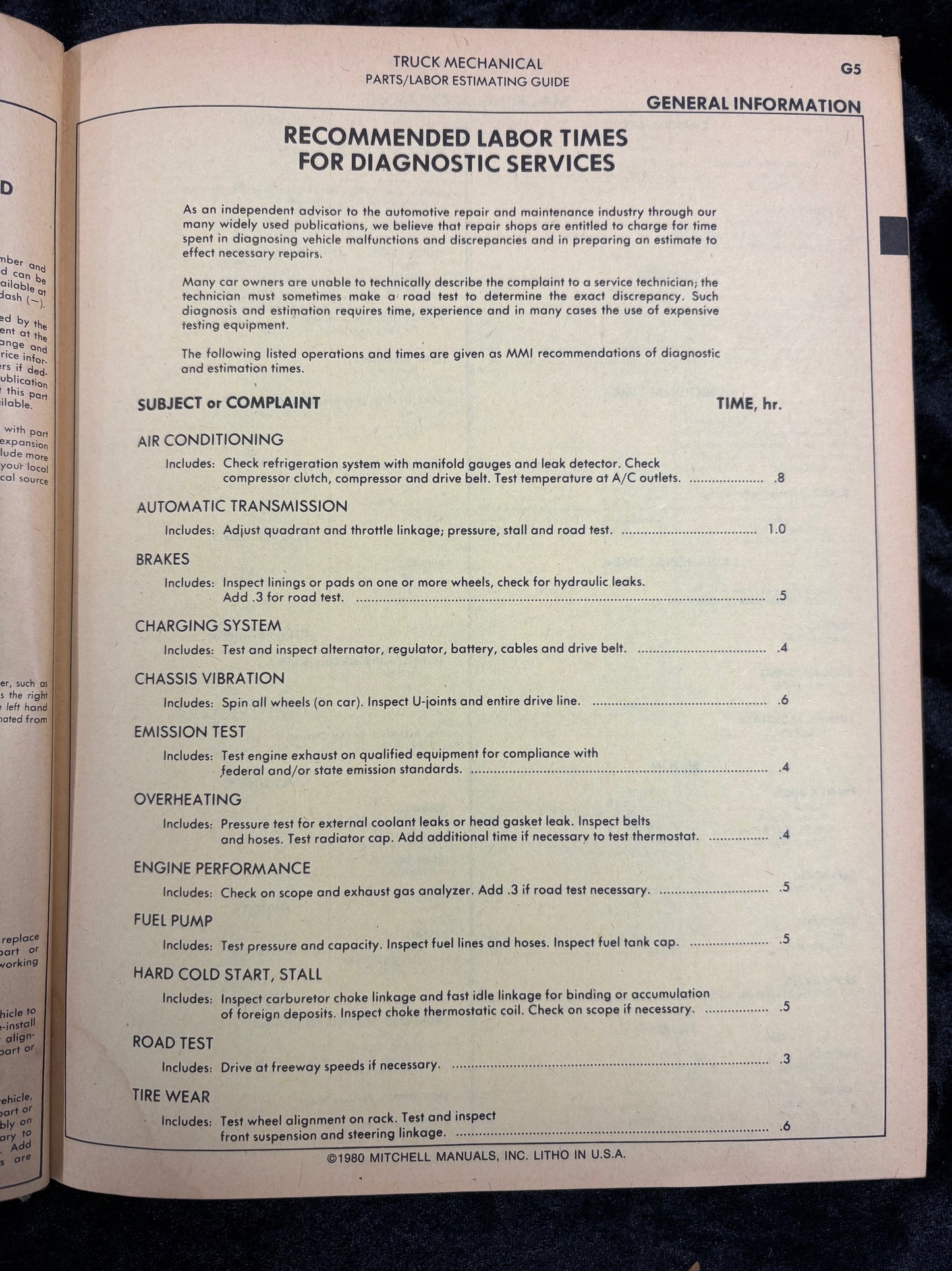 Mitchell Truck 1980 edition