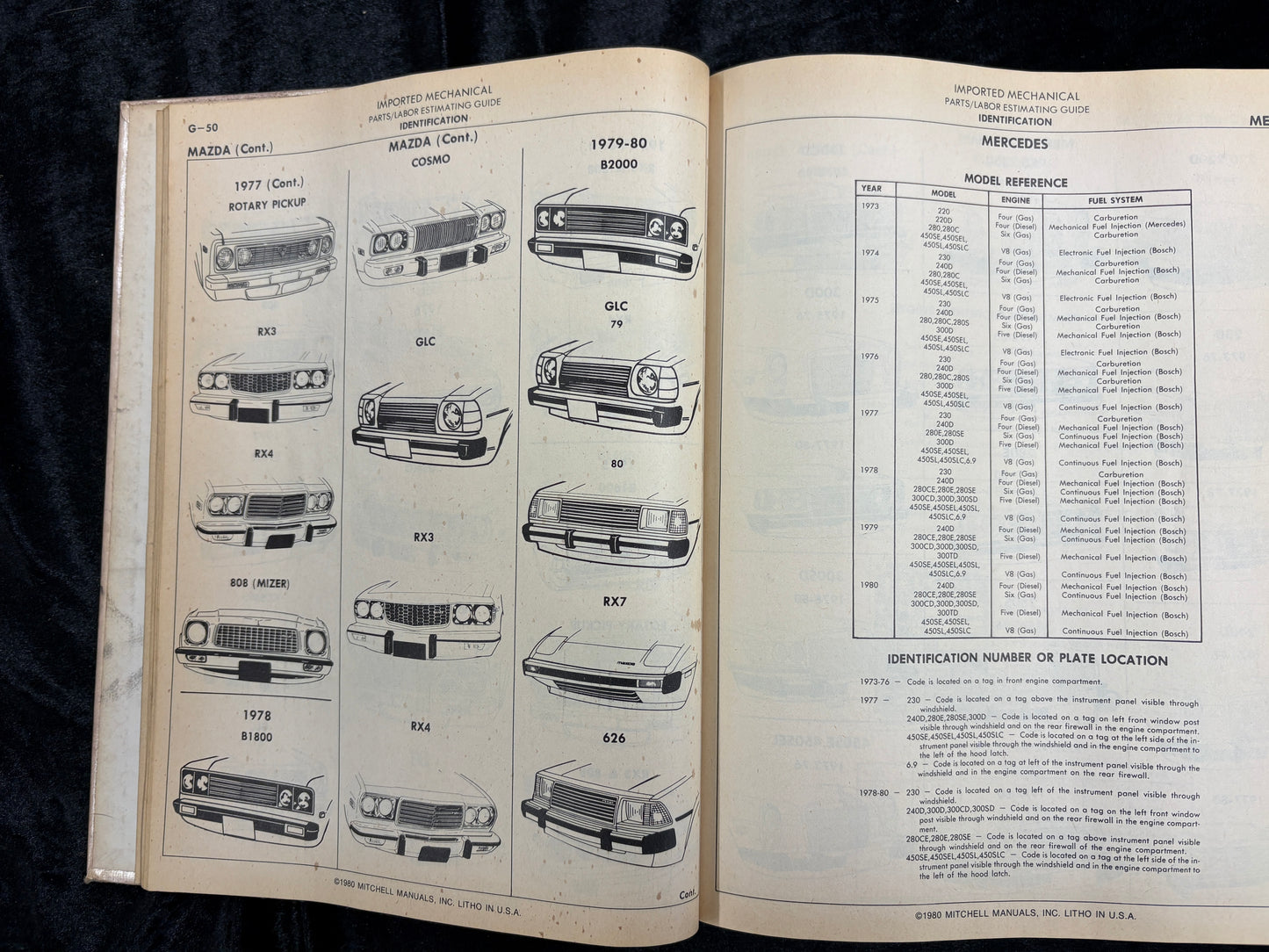 Mitchell 1980 Imported Cars and Trucks Mechanical  Parts/Labor Estimating Guide