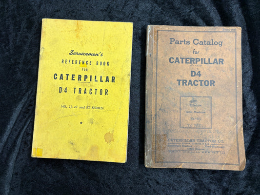 D 4 Caterpillar Parts Catalog and Service Book