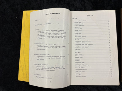 D 4 Caterpillar Parts Catalog and Service Book