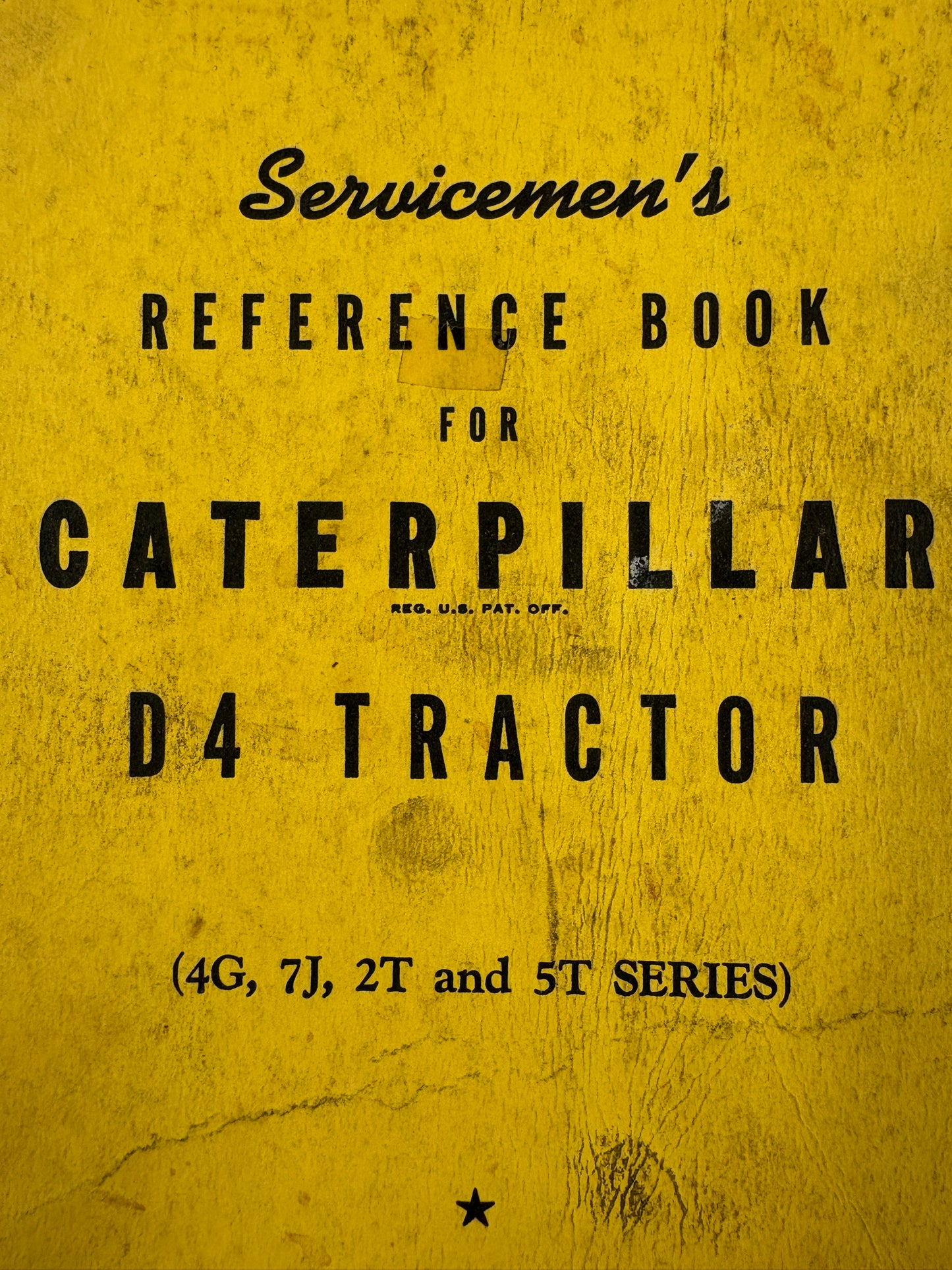 D 4 Caterpillar Parts Catalog and Service Book