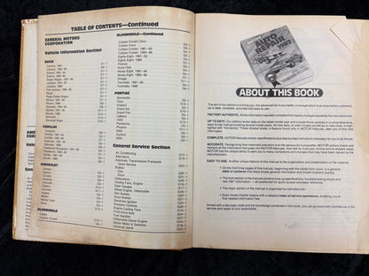 MOTOR AUTO REPAIR 50th ANNIVERSARY EDITION 1987