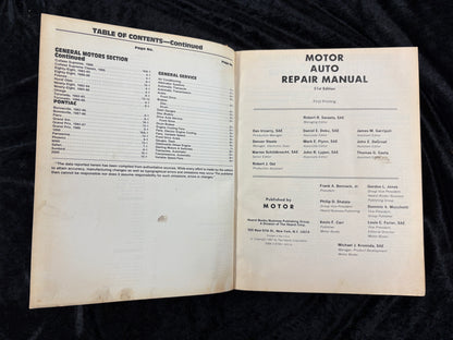 MOTOR AUTO REPAIR  51st  EDITION 1988