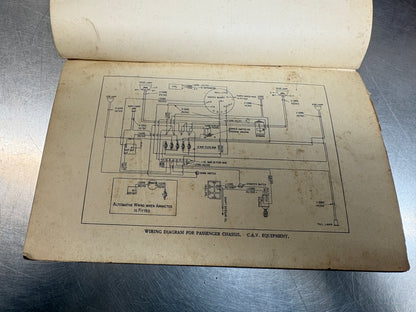 Leyland 1933 " CUB " CHASSIS SERVICE MANUAL
