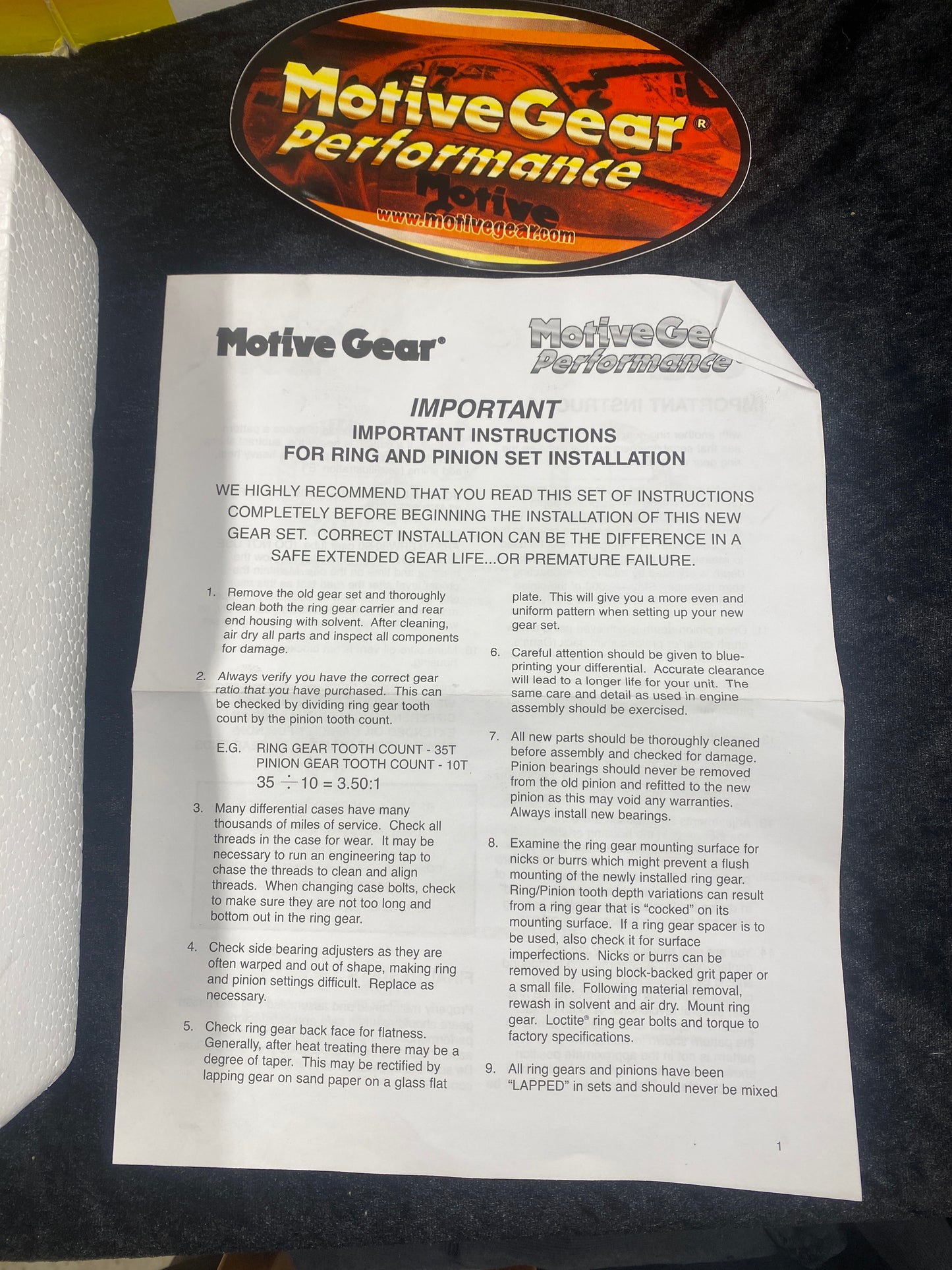 Performance Differential Ring and Pinion (10 Bolt)