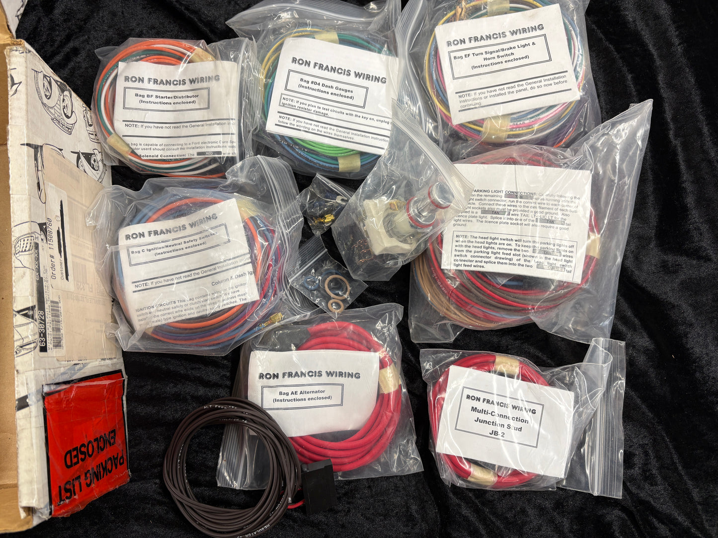 RON FRANCIS XP-67 # 63-30728 WIRING KIT 1957-1976