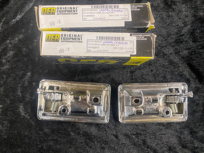 1970-74 CAMARO/FIREBIRD,INNER DOOR HANDLE. DIE CAST LH & RH WITH CHROME BEZEL