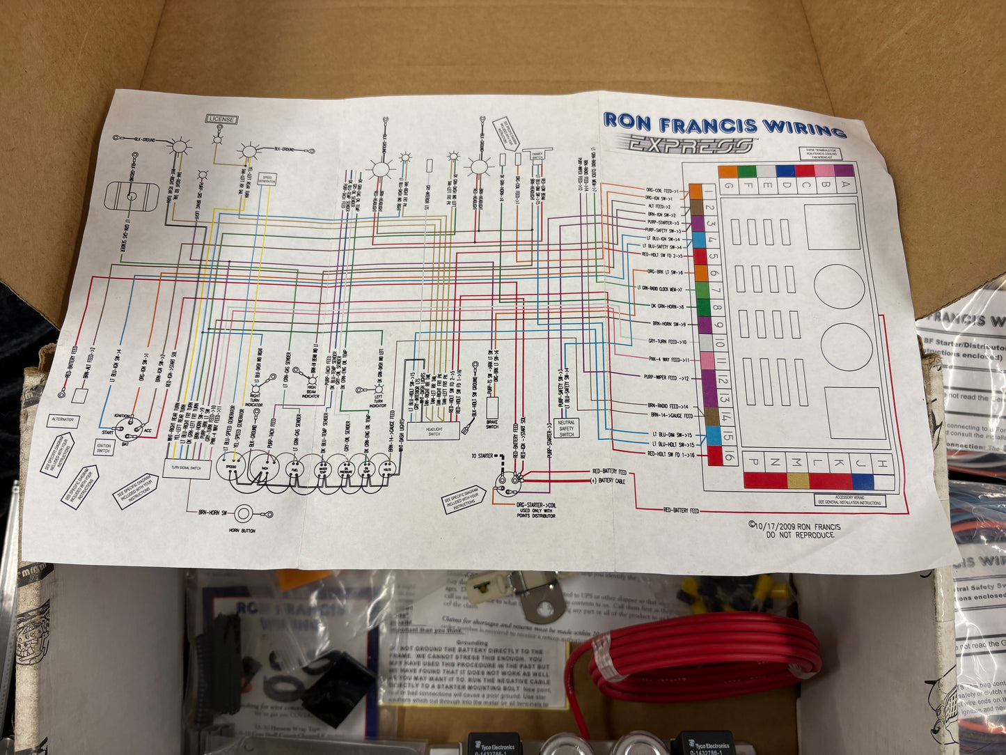 RON FRANCIS XP-67 # 63-30728 WIRING KIT 1957-1976