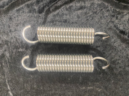 Nova And Chevy II Hood Hinge Springs, Polished Stainless, 1966-1967