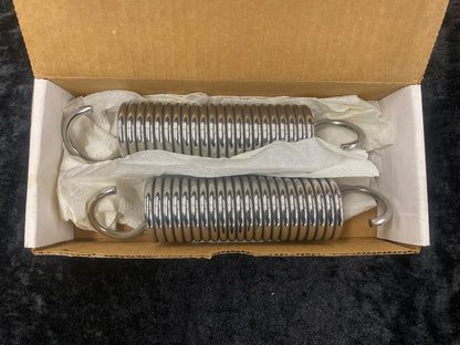 Nova And Chevy II Hood Hinge Springs, Polished Stainless, 1966-1967