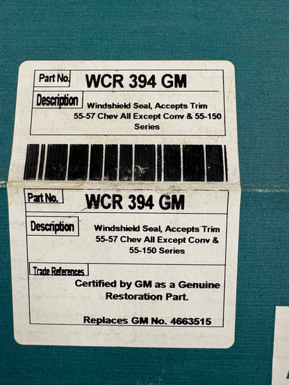 Precision WCR 394 GM Windshield weatherstrip seal