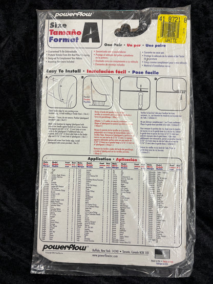 Powerflow Premier Fit  WHITE Splash Guards