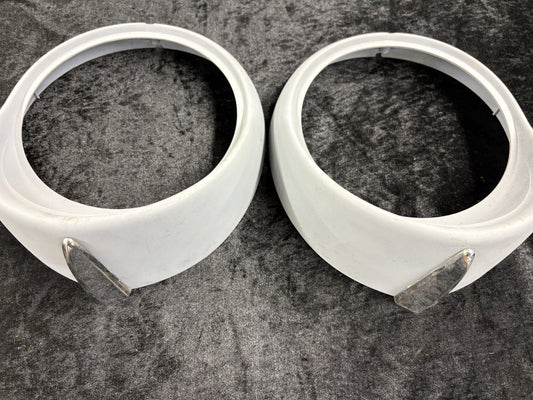 1956 Ford headlight doors (often called bezels) with part number  FDR-13052-A