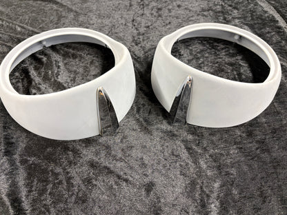 1956 Ford headlight doors (often called bezels) with part number  FDR-13052-A