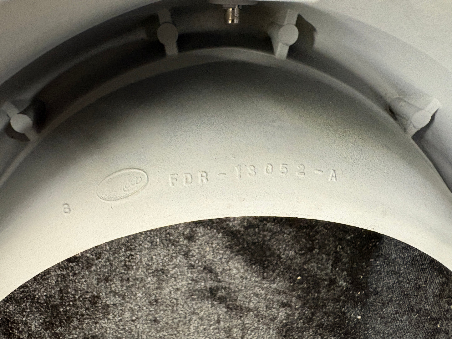 1956 Ford headlight doors (often called bezels) with part number  FDR-13052-A