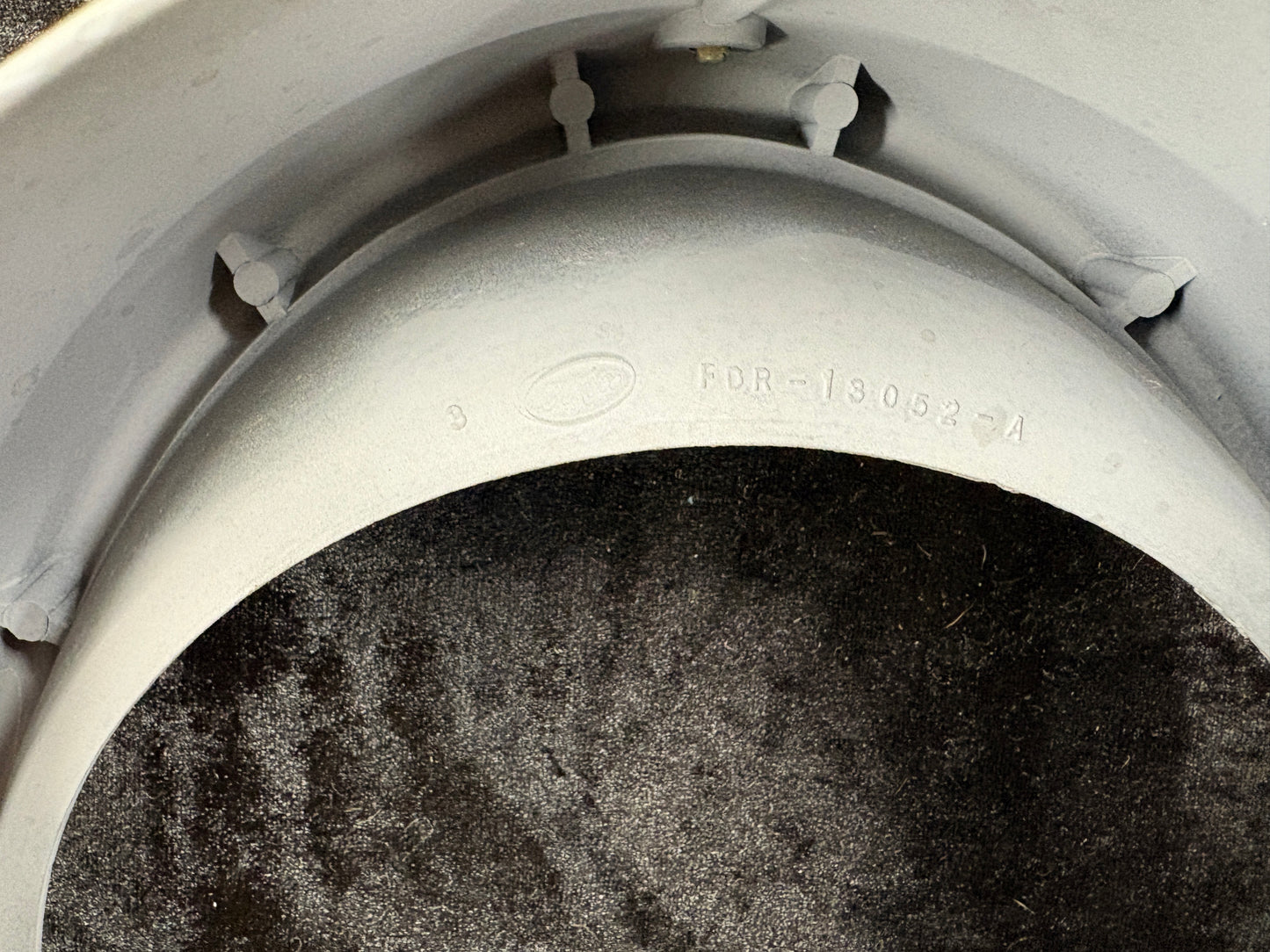 1956 Ford headlight doors (often called bezels) with part number  FDR-13052-A