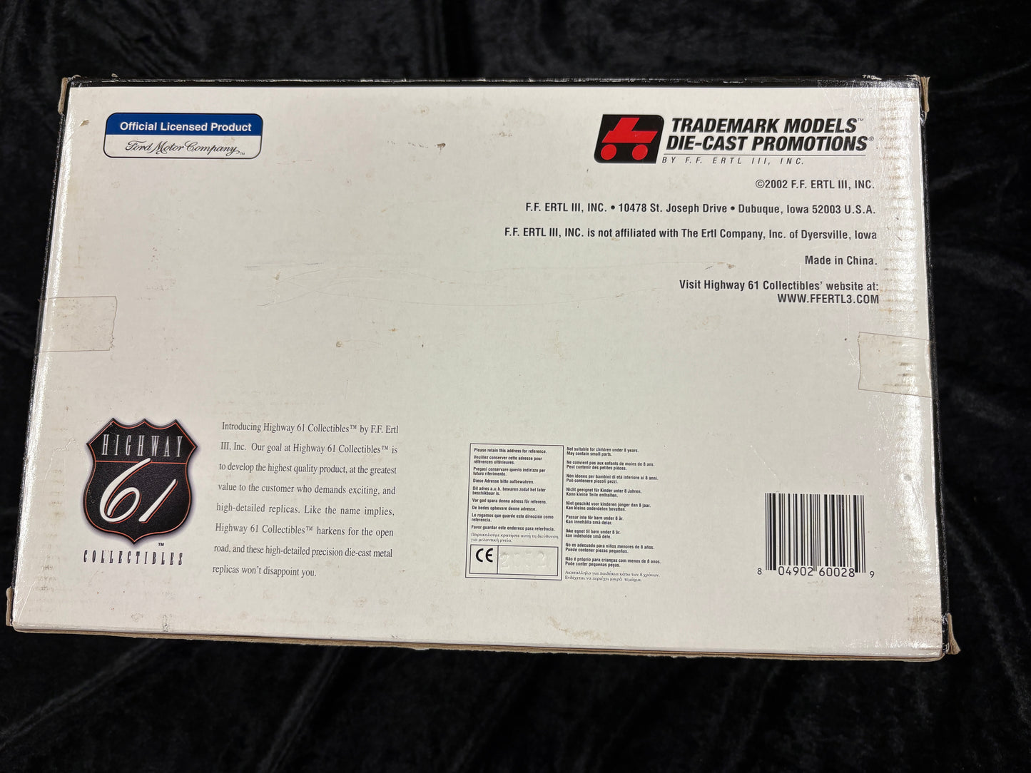 1929 Ford Model A Roadster   Origins of Speed Highway 61 1:18 scale diecast model
