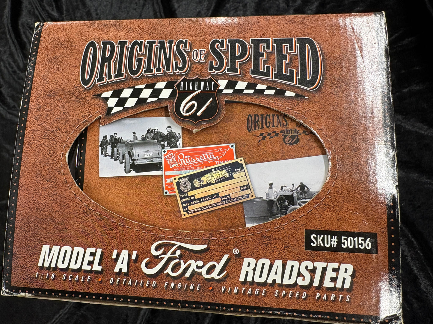 1929 Ford Model A Roadster   Origins of Speed Highway 61 1:18 scale diecast model