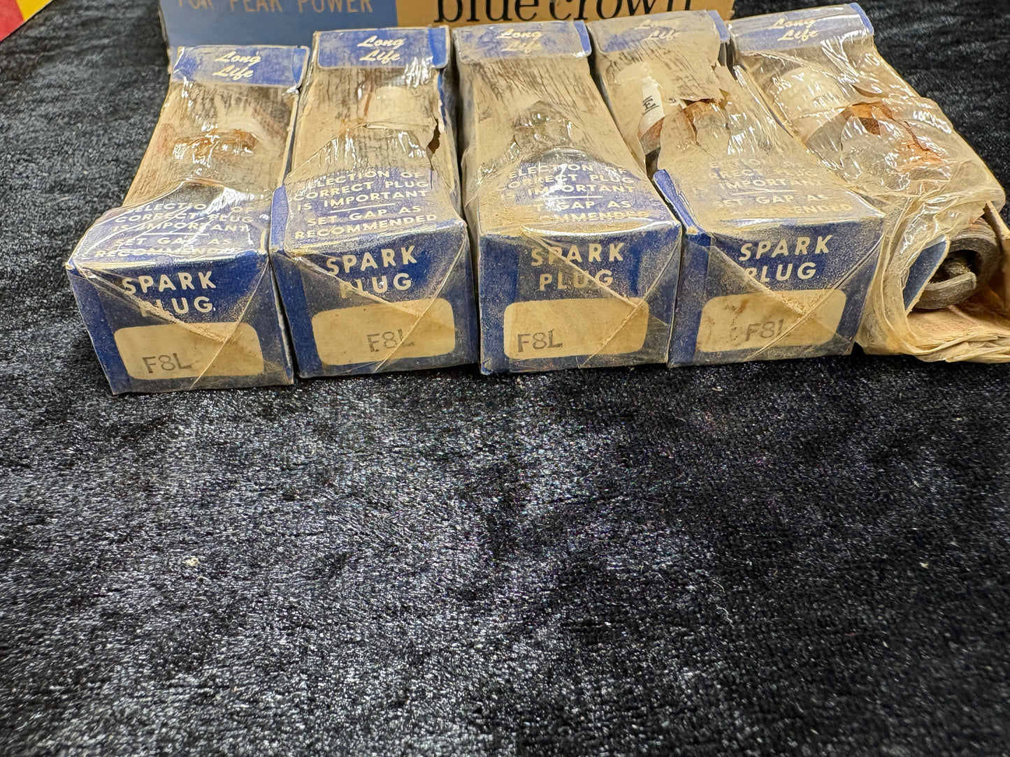 BLUE CROWN SPARK PLUG N.O.S. PACKAGE